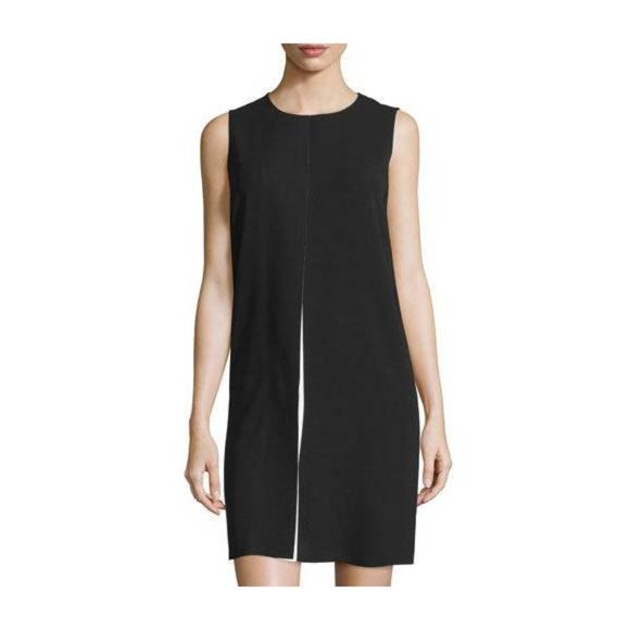Vince. Black and Ivory Color Pop Sleeveless Shift Dress - Picture 1 of 10